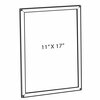 Azar Displays 11" x 17" Vertical/ Horizontal Snap Frame for Wall Display Only, PK10 300211-SLV